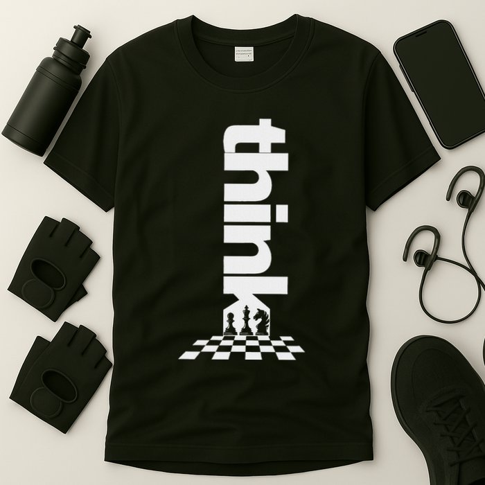 Think Chess Pieces Player Funny Chess Lover T-Shirt