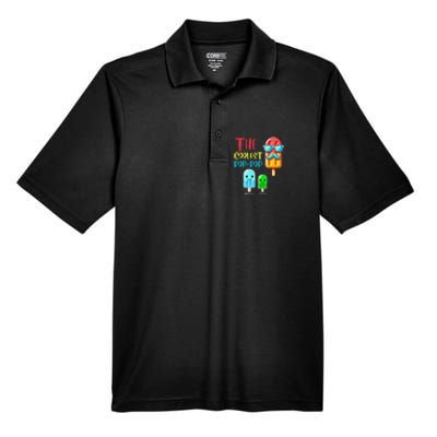 The Coolest Pop Pop Ice Treat Design Men's Origin Performance Pique Polo