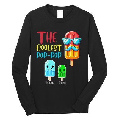 The Coolest Pop Pop Ice Treat Design Long Sleeve Shirt