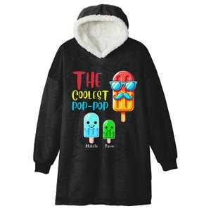 The Coolest Pop Pop Ice Treat Design Hooded Wearable Blanket