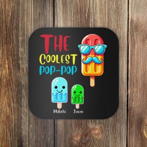 The Coolest Pop Pop Ice Treat Design Coaster