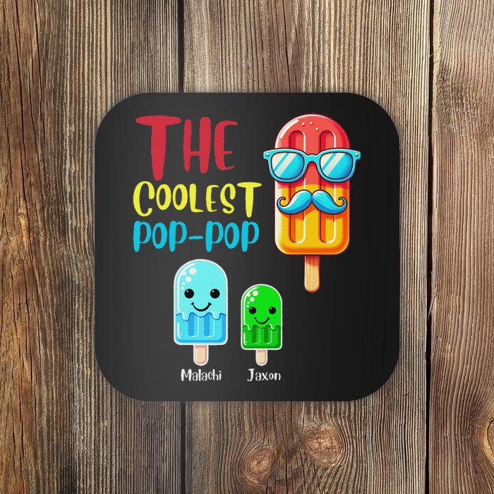 The Coolest Pop Pop Ice Treat Design Coaster