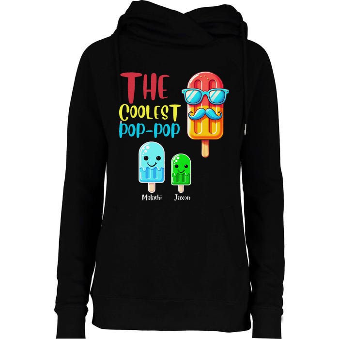 The Coolest Pop Pop Ice Treat Design Womens Funnel Neck Pullover Hood