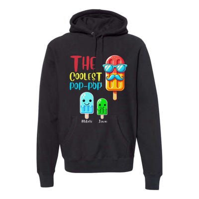 The Coolest Pop Pop Ice Treat Design Premium Hoodie