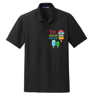 The Coolest Pop Pop Ice Treat Design Dry Zone Grid Polo