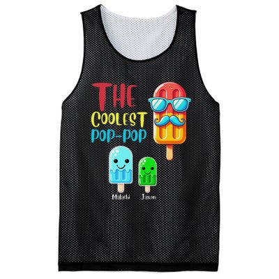 The Coolest Pop Pop Ice Treat Design Mesh Reversible Basketball Jersey Tank