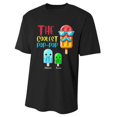 The Coolest Pop Pop Ice Treat Design Performance Sprint T-Shirt