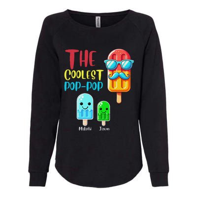 The Coolest Pop Pop Ice Treat Design Womens California Wash Sweatshirt