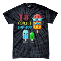 The Coolest Pop Pop Ice Treat Design Tie-Dye T-Shirt