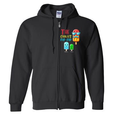 The Coolest Pop Pop Ice Treat Design Full Zip Hoodie