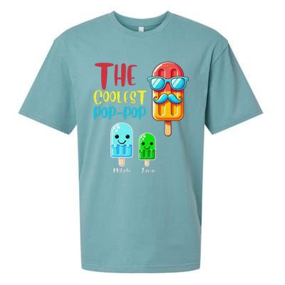 The Coolest Pop Pop Ice Treat Design Sueded Cloud Jersey T-Shirt