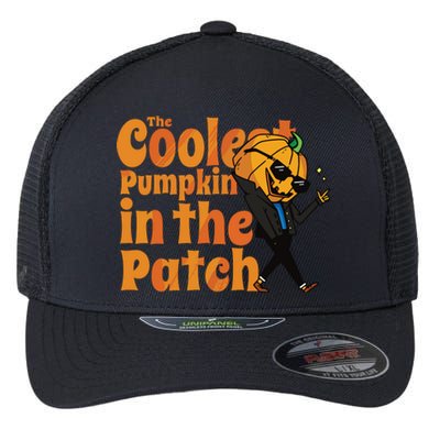 The Coolest Pumpkin In The Patch Kids Boy Pumpkin Halloween Flexfit Unipanel Trucker Cap