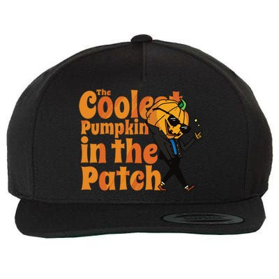 The Coolest Pumpkin In The Patch Kids Boy Pumpkin Halloween Wool Snapback Cap