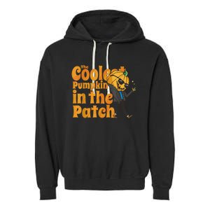 The Coolest Pumpkin In The Patch Kids Pumpkin Halloween Garment-Dyed Fleece Hoodie