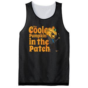 The Coolest Pumpkin In The Patch Kids Pumpkin Halloween Mesh Reversible Basketball Jersey Tank