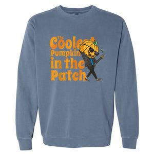 The Coolest Pumpkin In The Patch Kids Pumpkin Halloween Garment-Dyed Sweatshirt