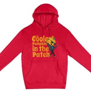 The Coolest Pumpkin In The Patch Kids Pumpkin Halloween Premium Pullover Hoodie