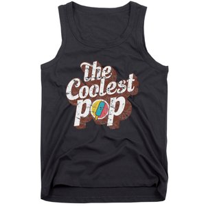 T Coolest Pop Funny Fathers Day Cool Dad Joke Tank Top