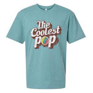 T Coolest Pop Funny Fathers Day Cool Dad Joke Sueded Cloud Jersey T-Shirt