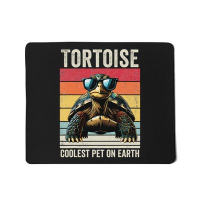 Tortoise Coolest Pet On Earth, Funny Tortoise Mousepad