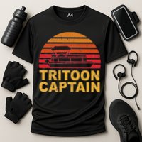 Tritoon Captain Pontoon Captain Tri Toon Boating Performance Shirt