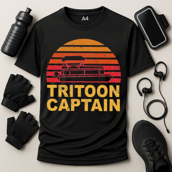 Tritoon Captain Pontoon Captain Tri Toon Boating Performance Shirt