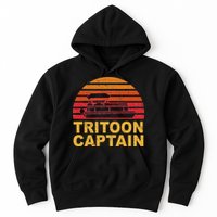 Tritoon Captain Pontoon Captain Tri Toon Boating Hoodie