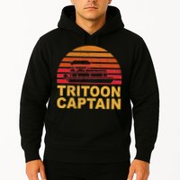 Tritoon Captain Pontoon Captain Tri Toon Boating Hoodie