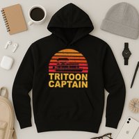 Tritoon Captain Pontoon Captain Tri Toon Boating Hoodie