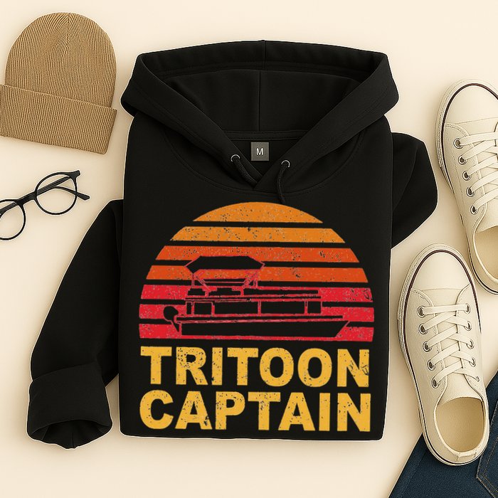 Tritoon Captain Pontoon Captain Tri Toon Boating Hoodie