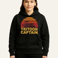 Tritoon Captain Pontoon Captain Tri Toon Boating Hoodie