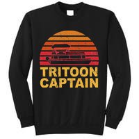 Tritoon Captain Pontoon Captain Tri Toon Boating Sweatshirt