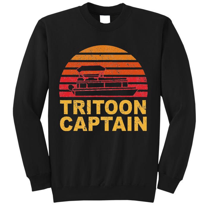 Tritoon Captain Pontoon Captain Tri Toon Boating Sweatshirt