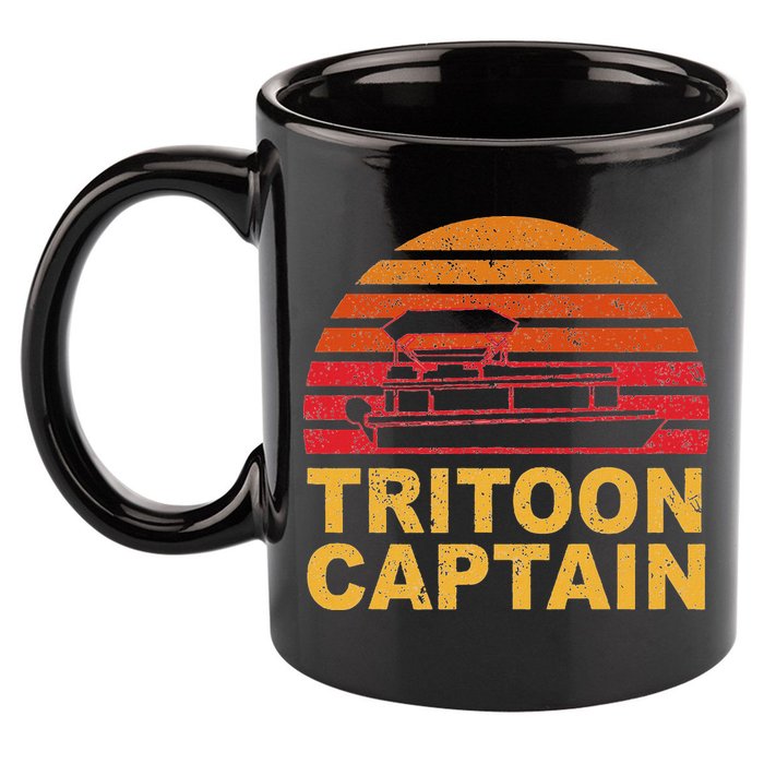 Tritoon Captain Pontoon Captain Tri Toon Boating 11oz C Handle Ceramic Mug