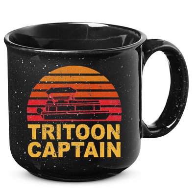 Tritoon Captain Pontoon Captain Tri Toon Boating 15oz Campfire Ceramic Mug