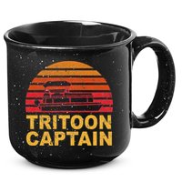 Tritoon Captain Pontoon Captain Tri Toon Boating 15oz Campfire Ceramic Mug