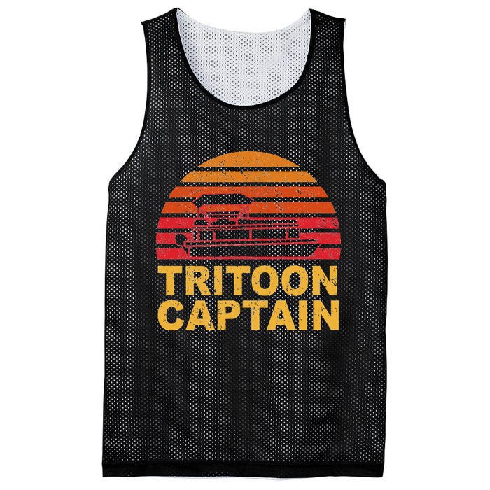 Tritoon Captain Pontoon Captain Tri Toon Boating Mesh Reversible Basketball Jersey Tank