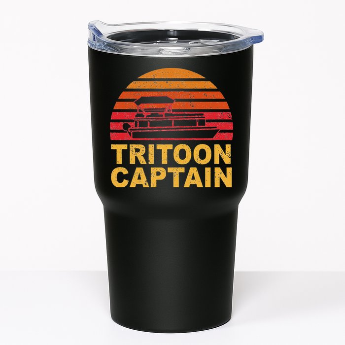 Tritoon Captain Pontoon Captain Tri Toon Boating Tumbler