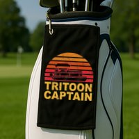Tritoon Captain Pontoon Captain Tri Toon Boating Golf Towel