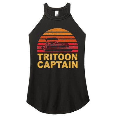 Tritoon Captain Pontoon Captain Tri Toon Boating Women's Perfect Tri Rocker Tank