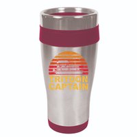 Tritoon Captain Pontoon Captain Tri Toon Boating 16oz Travel Tumbler