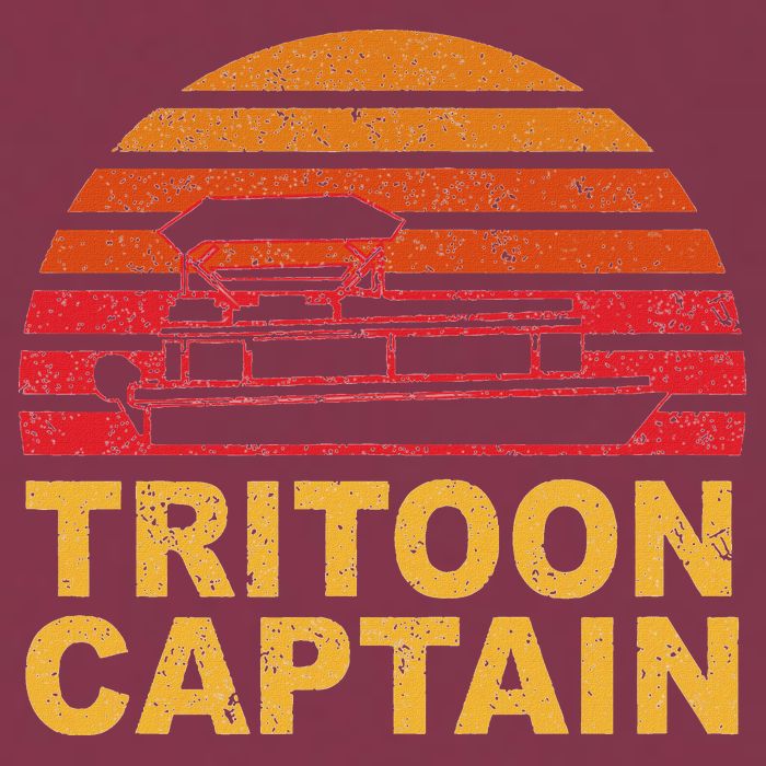 Tritoon Captain Pontoon Captain Tri Toon Boating 16oz Travel Tumbler