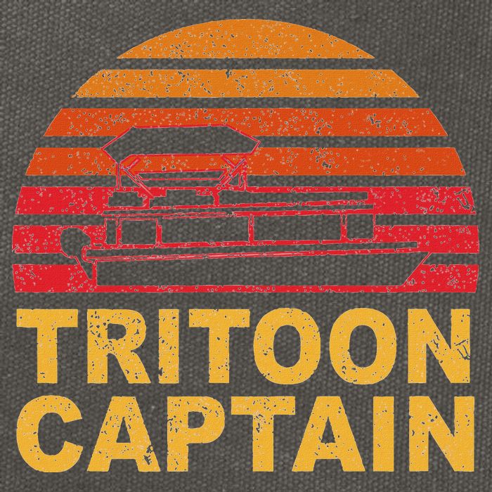 Tritoon Captain Pontoon Captain Tri Toon Boating Cotton Canvas Backpack