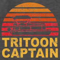 Tritoon Captain Pontoon Captain Tri Toon Boating Vector Backpack