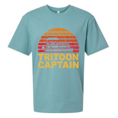 Tritoon Captain Pontoon Captain Tri Toon Boating Sueded Cloud Jersey T-Shirt