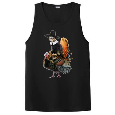 Thanksgiving Cat Pilgrim Costume Thanksgiving Turkey Gift PosiCharge Competitor Tank