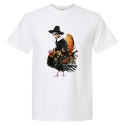 Thanksgiving Cat Pilgrim Costume Thanksgiving Turkey Gift Garment-Dyed Heavyweight T-Shirt