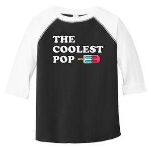 The Coolest Pop Funny Father's Day For Grandpa Toddler Fine Jersey T-Shirt