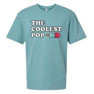 The Coolest Pop Funny Father's Day For Grandpa Sueded Cloud Jersey T-Shirt