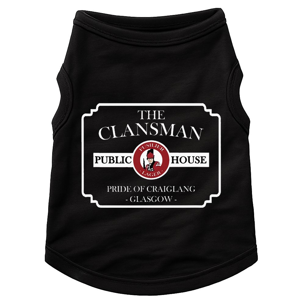 The Clansman Public House Funny Scottish Doggie Tank